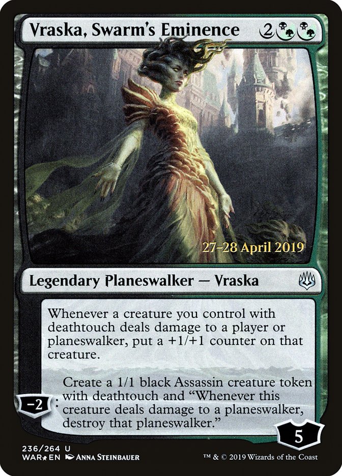 Vraska, Swarm's Eminence (236) [War of the Spark Prerelease Promos] | Odin's Place