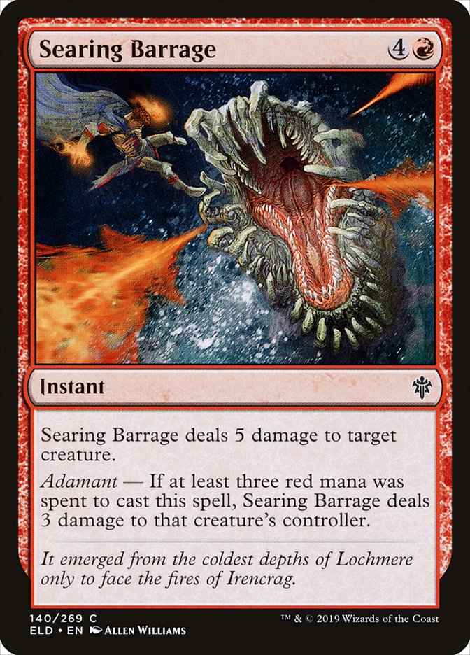 Searing Barrage [Throne of Eldraine] | Odin's Place