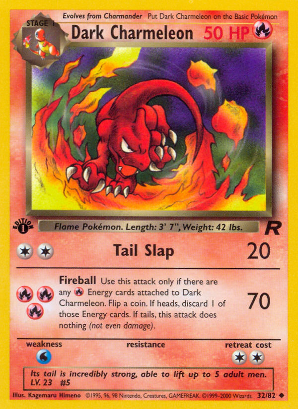 Dark Charmeleon (32/82) [Team Rocket 1st Edition] | Odin's Place