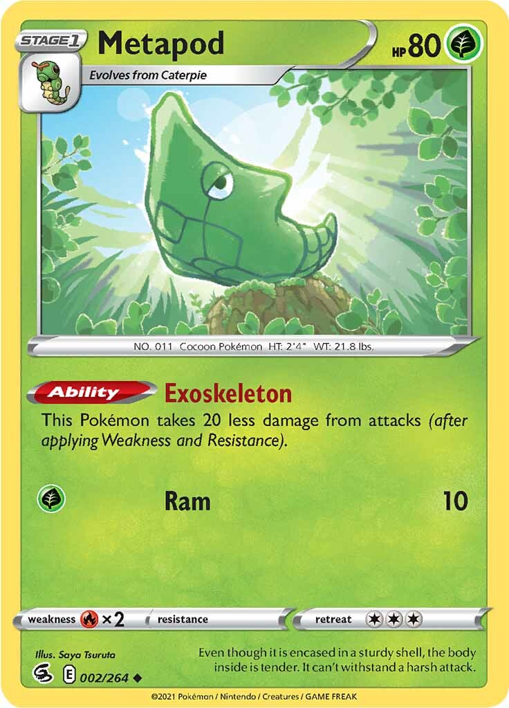 Metapod (002/264) [Sword & Shield: Fusion Strike] | Odin's Place
