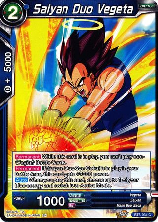 Saiyan Duo Vegeta (BT6-034) [Destroyer Kings] | Odin's Place