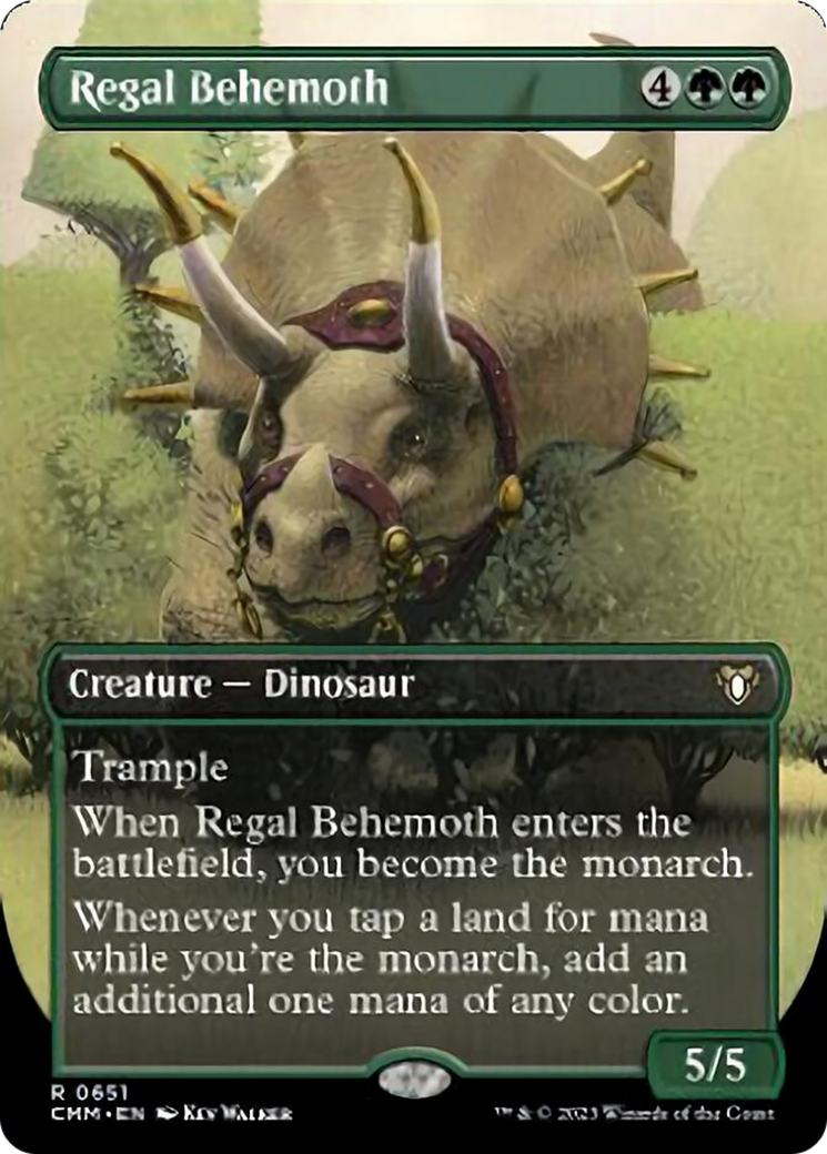 Regal Behemoth (Borderless Alternate Art) [Commander Masters] | Odin's Place