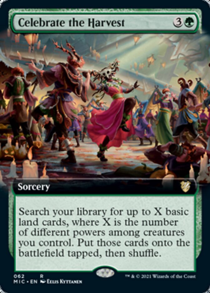 Celebrate the Harvest (Extended Art) [Innistrad: Midnight Hunt Commander] | Odin's Place