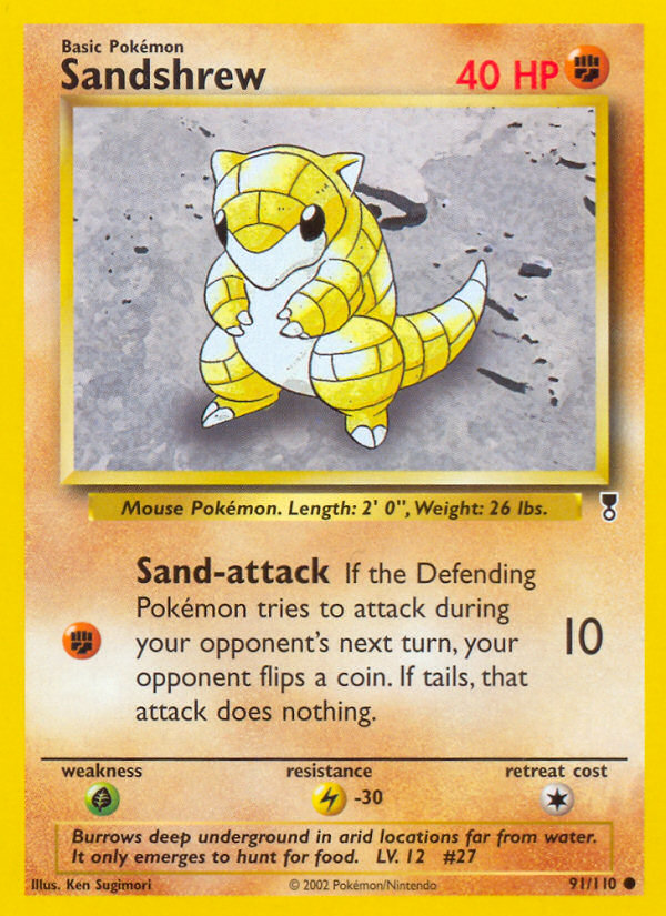 Sandshrew (91/110) [Legendary Collection] | Odin's Place