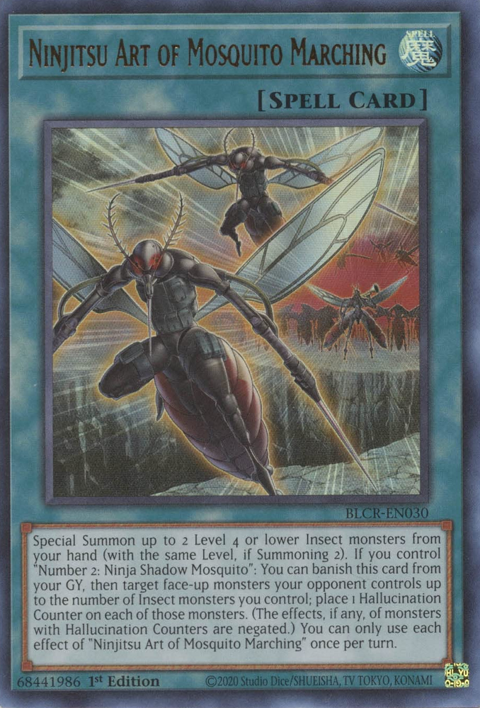 Ninjitsu Art of Mosquito Marching [BLCR-EN030] Ultra Rare | Odin's Place