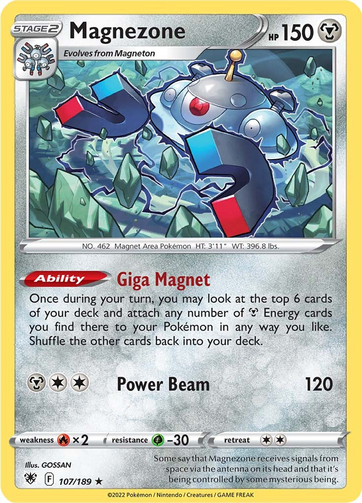 Magnezone (107/189) (Theme Deck Exclusive) [Sword & Shield: Astral Radiance] | Odin's Place