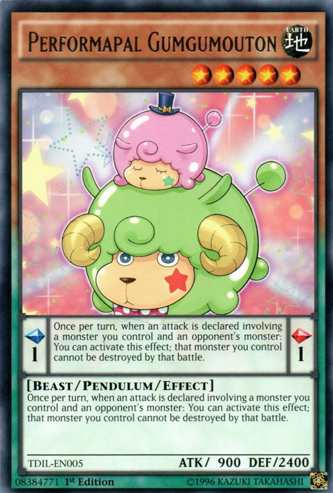 Performapal Gumgumouton [TDIL-EN005] Rare | Odin's Place