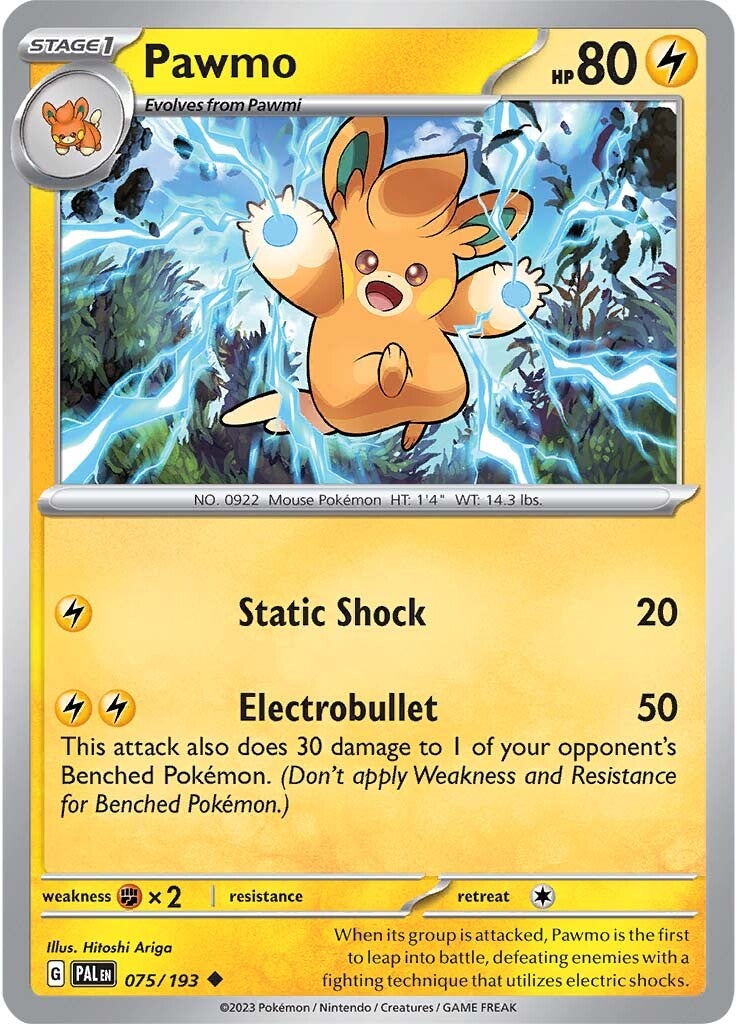 Pawmo (075/193) [Scarlet & Violet: Paldea Evolved] | Odin's Place