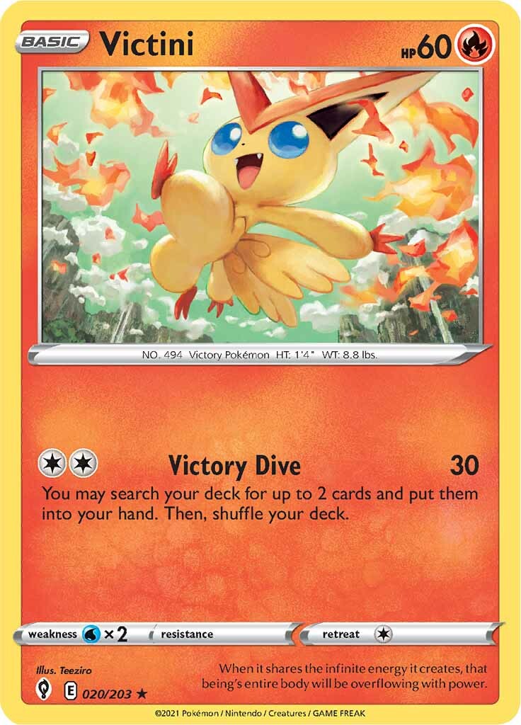 Victini (020/203) [Sword & Shield: Evolving Skies] | Odin's Place
