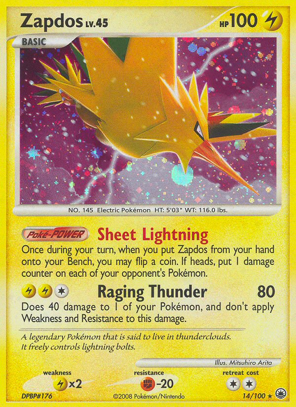 Zapdos (14/100) [Diamond & Pearl: Majestic Dawn] | Odin's Place