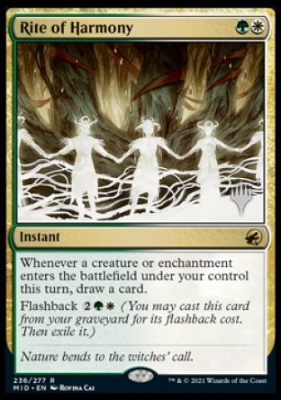 Rite of Harmony (Promo Pack) [Innistrad: Midnight Hunt Promos] | Odin's Place