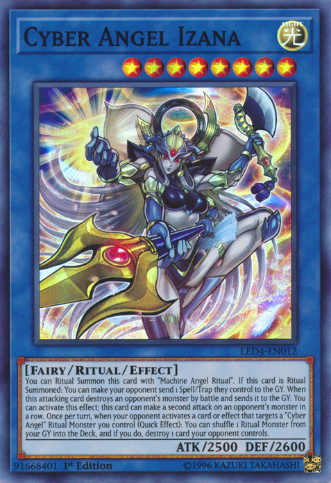 Cyber Angel Izana [LED4-EN012] Super Rare | Odin's Place