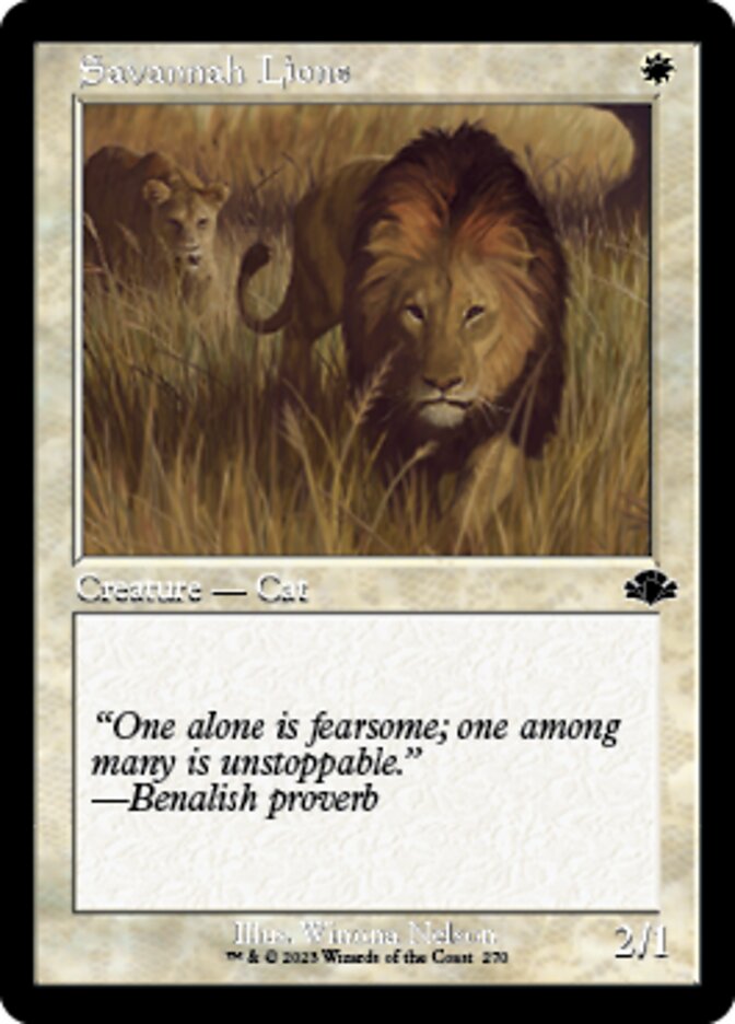 Savannah Lions (Retro) [Dominaria Remastered] | Odin's Place