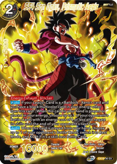 SS4 Son Goku, Prismatic Aegis (EX19-36) [Special Anniversary Set 2021] | Odin's Place