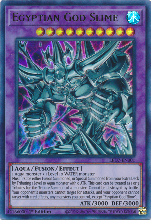 Egyptian God Slime [LED7-EN001] Ultra Rare | Odin's Place