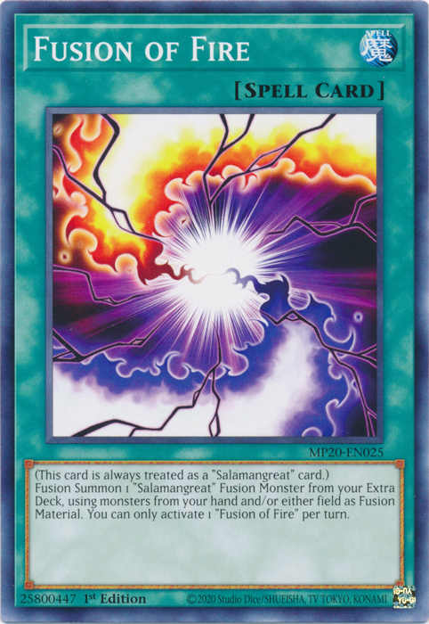 Fusion of Fire [MP20-EN025] Common | Odin's Place