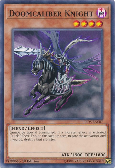 Doomcaliber Knight [LED5-EN007] Common | Odin's Place