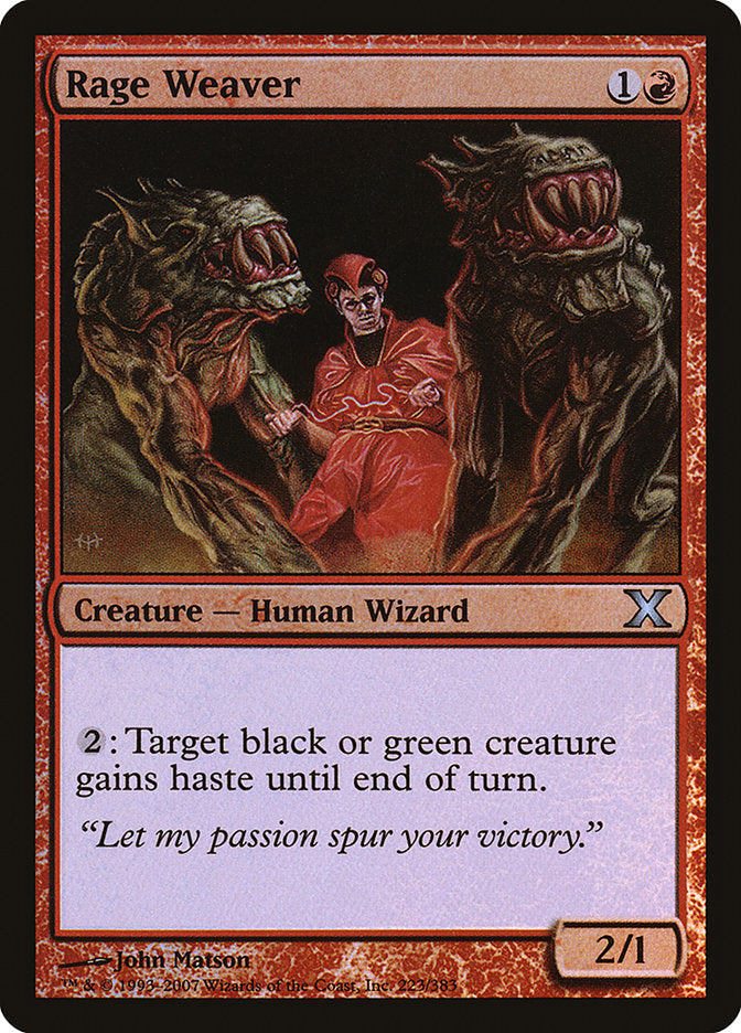 Rage Weaver (Premium Foil) [Tenth Edition] | Odin's Place