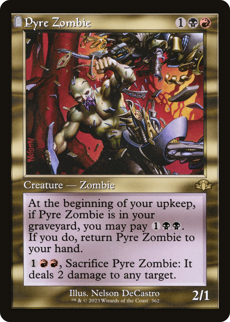Pyre Zombie (Retro) [Dominaria Remastered] | Odin's Place