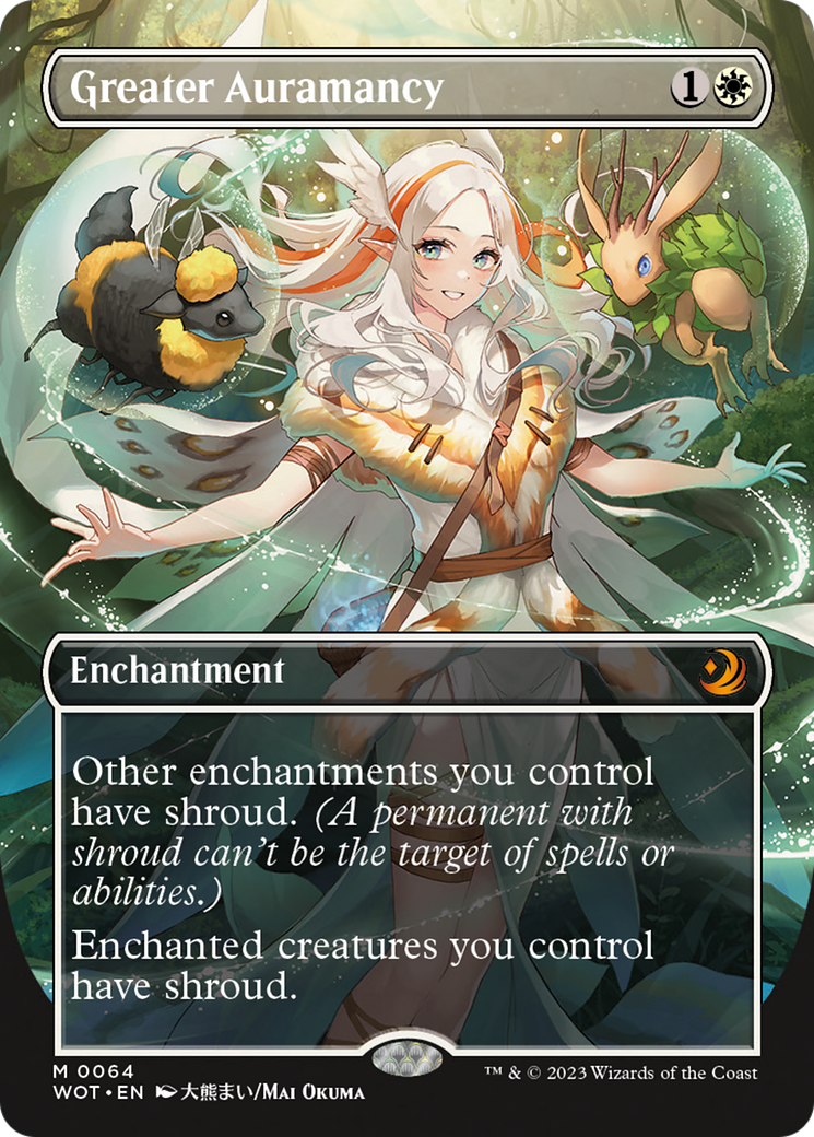 Greater Auramancy (Anime Borderless) [Wilds of Eldraine: Enchanting Tales] | Odin's Place