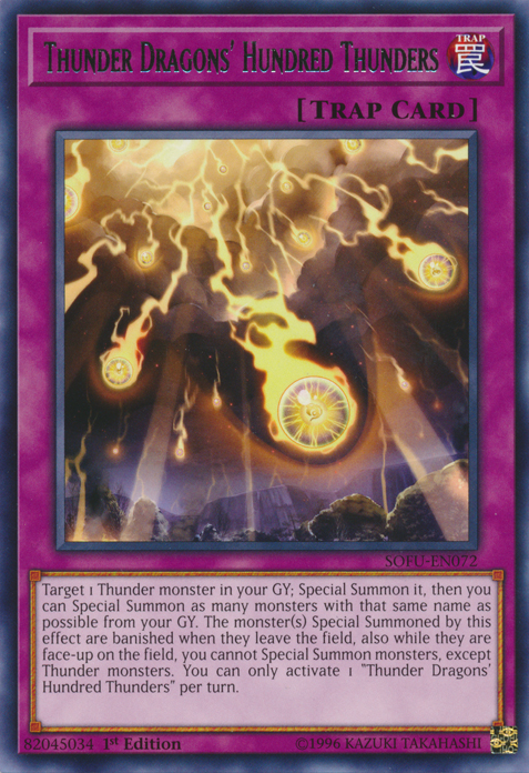Thunder Dragons' Hundred Thunders [SOFU-EN072] Rare | Odin's Place