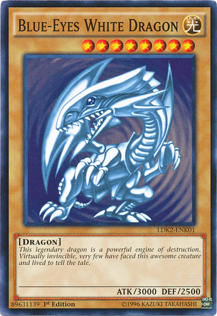 Blue-Eyes White Dragon (Version 2) [LDK2-ENK01] Common | Odin's Place