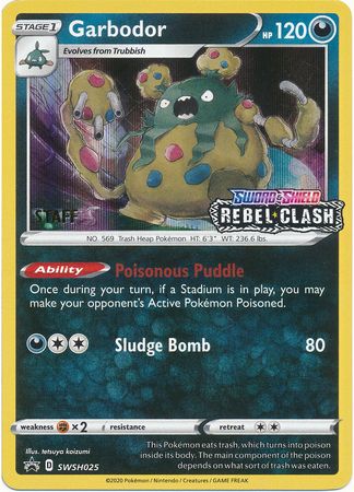 Garbodor (SWSH025) (Staff Prerelease Promo) [Sword & Shield: Black Star Promos] | Odin's Place