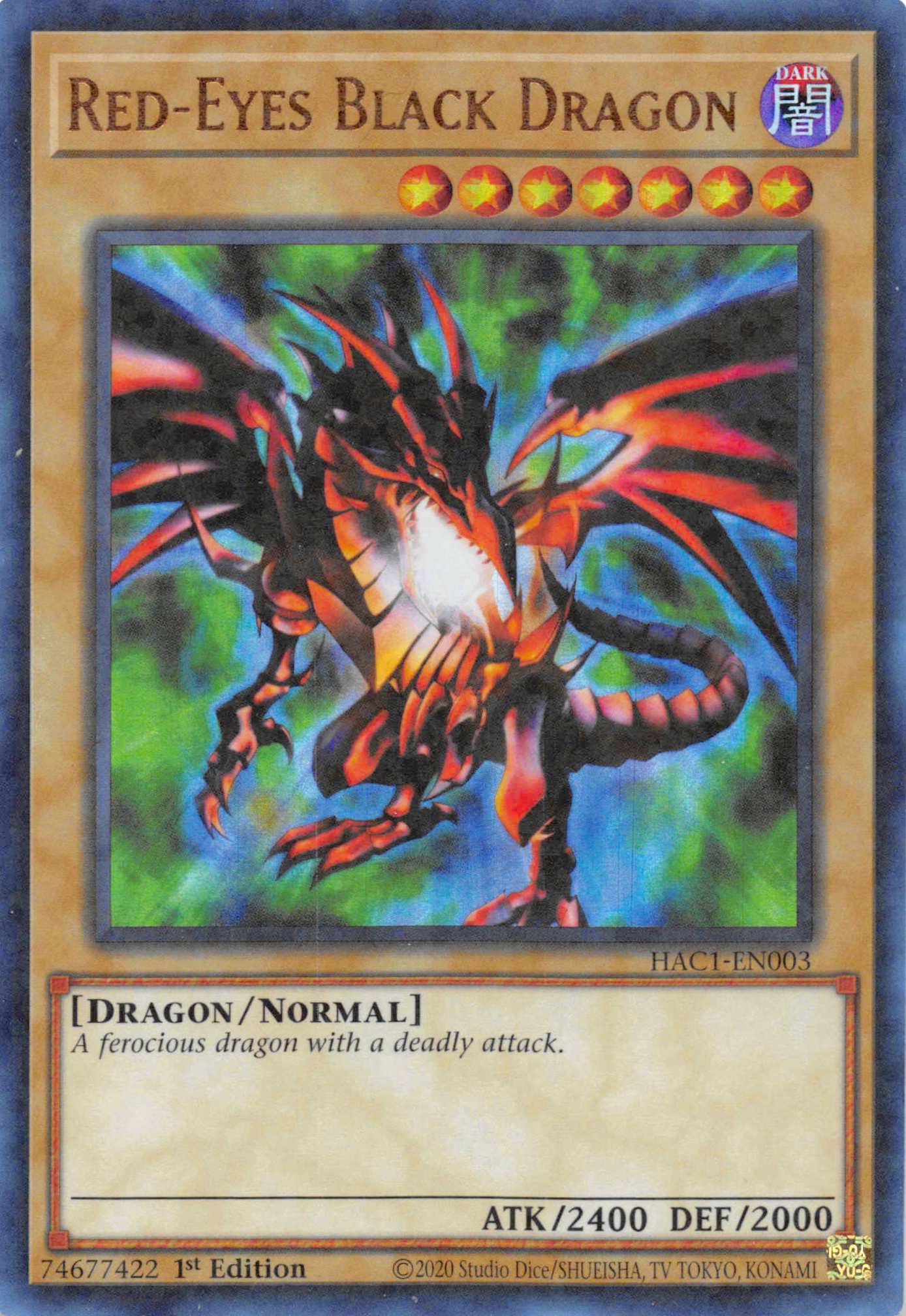 Red-Eyes Black Dragon (Duel Terminal) [HAC1-EN003] Parallel Rare | Odin's Place