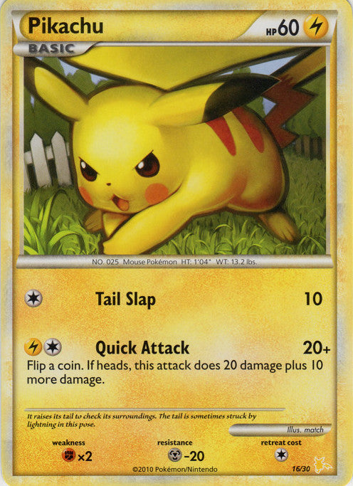 Pikachu (16/30) [HeartGold & SoulSilver: Trainer Kit - Raichu] | Odin's Place