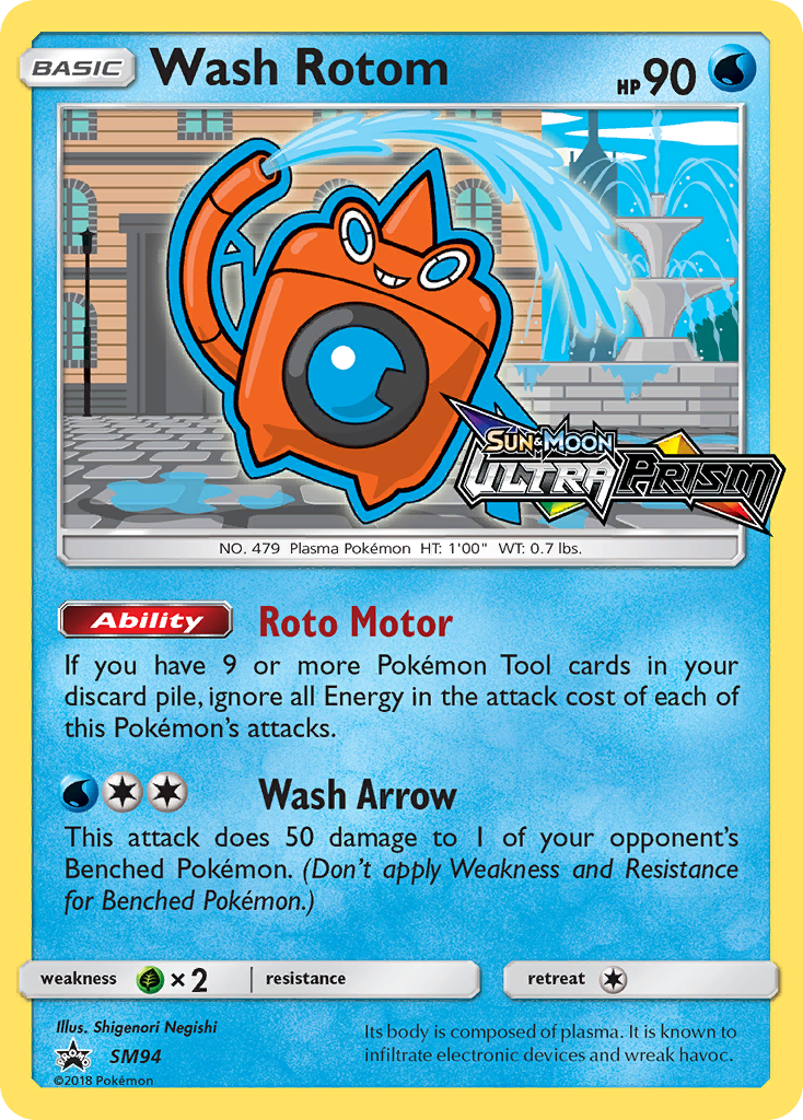 Wash Rotom (SM94) [Sun & Moon: Black Star Promos] | Odin's Place