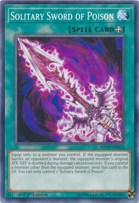 Solitary Sword of Poison [MP19-EN123] Common | Odin's Place
