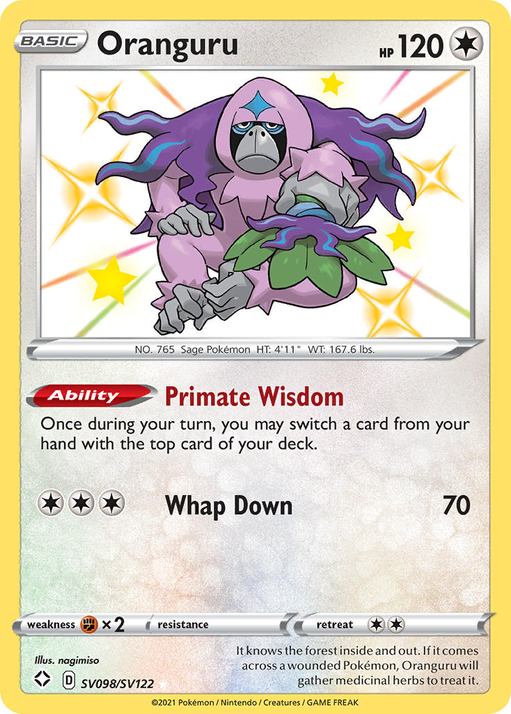 Oranguru (SV098/SV122) [Sword & Shield: Shining Fates] | Odin's Place
