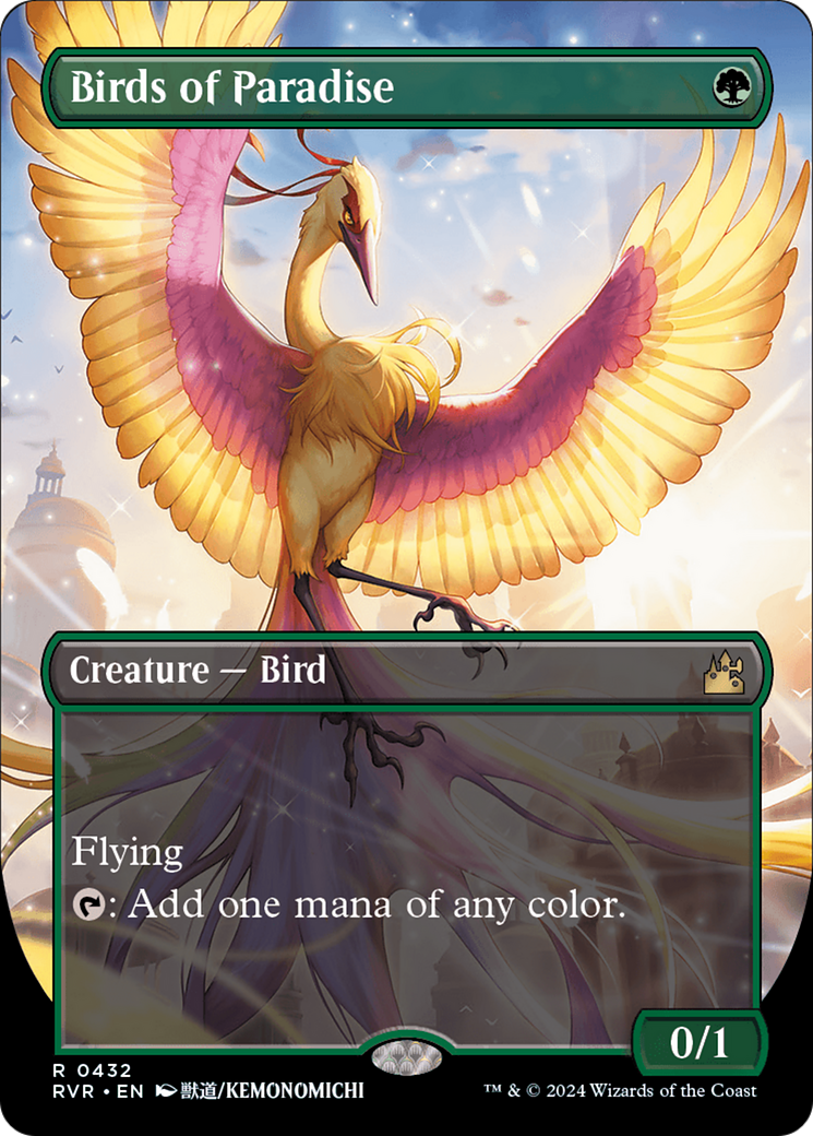 Birds of Paradise (Anime Borderless) [Ravnica Remastered] | Odin's Place