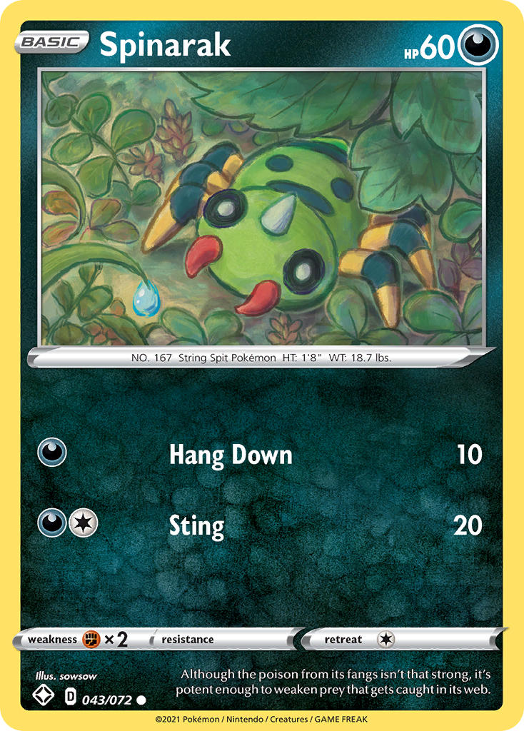 Spinarak (043/072) [Sword & Shield: Shining Fates] | Odin's Place