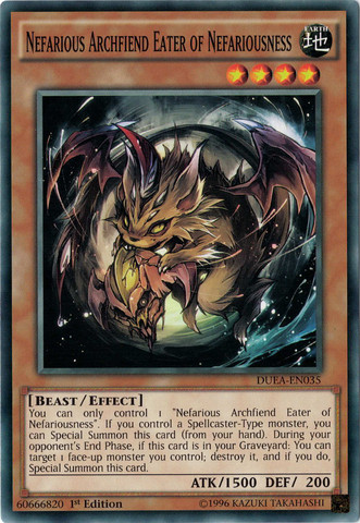Nefarious Archfiend Eater of Nefariousness [DUEA-EN035] Common | Odin's Place
