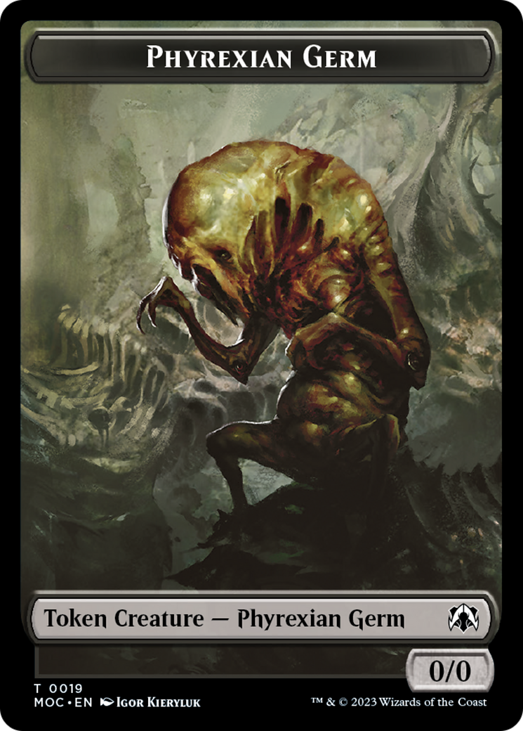 Phyrexian Germ // Myr Double-Sided Token [March of the Machine Commander Tokens] | Odin's Place