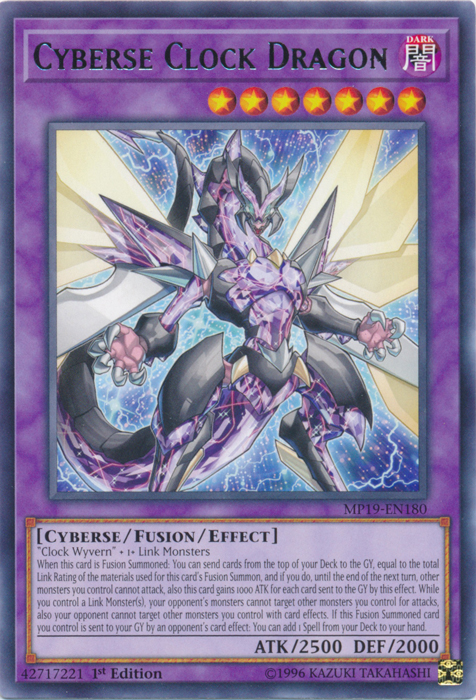 Cyberse Clock Dragon [MP19-EN180] Rare | Odin's Place