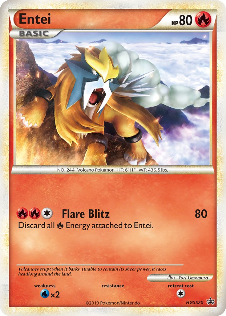 Entei (HGSS20) [HeartGold & SoulSilver: Black Star Promos] | Odin's Place