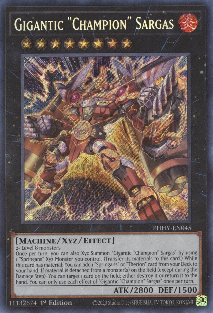 Gigantic "Champion" Sargas [PHHY-EN045] Secret Rare | Odin's Place