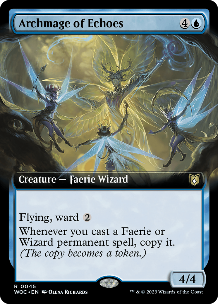 Archmage of Echoes (Extended Art) [Wilds of Eldraine Commander] | Odin's Place