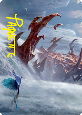 Island Art Card (Gold-Stamped Signature) [Strixhaven: School of Mages Art Series] | Odin's Place