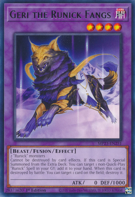Geri the Runick Fangs [MP23-EN251] Rare | Odin's Place
