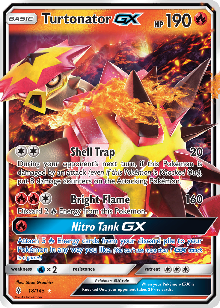 Turtonator GX (18/145) [Sun & Moon: Guardians Rising] | Odin's Place