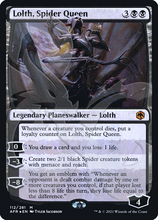 Lolth, Spider Queen (Ampersand Promo) [Dungeons & Dragons: Adventures in the Forgotten Realms Promos] | Odin's Place