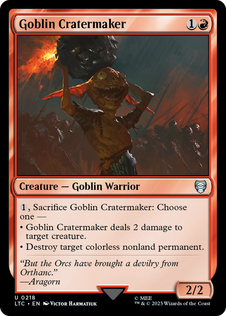 Goblin Cratermaker [The Lord of the Rings: Tales of Middle-Earth Commander] | Odin's Place