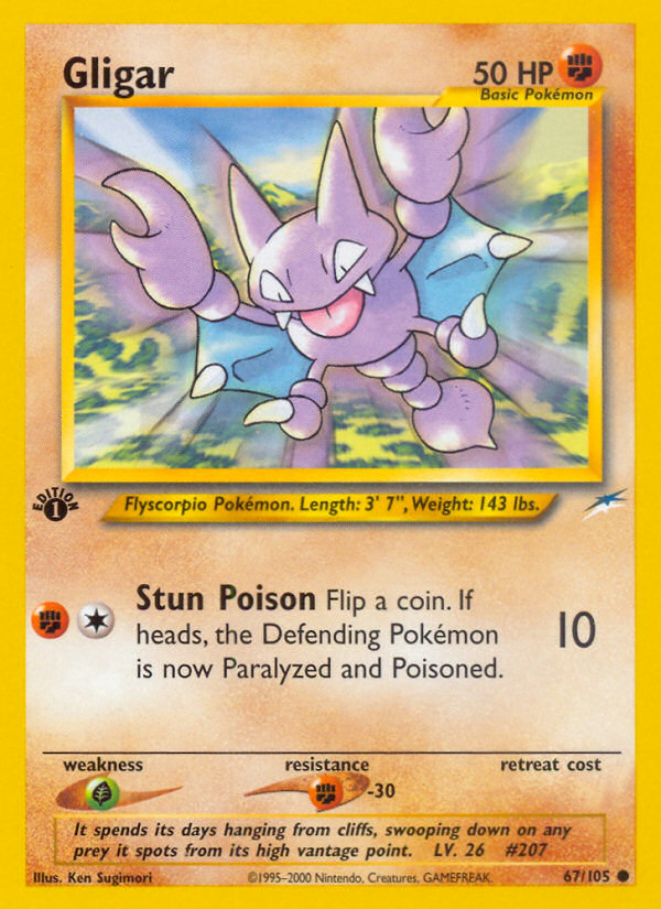 Gligar (67/105) [Neo Destiny 1st Edition] | Odin's Place