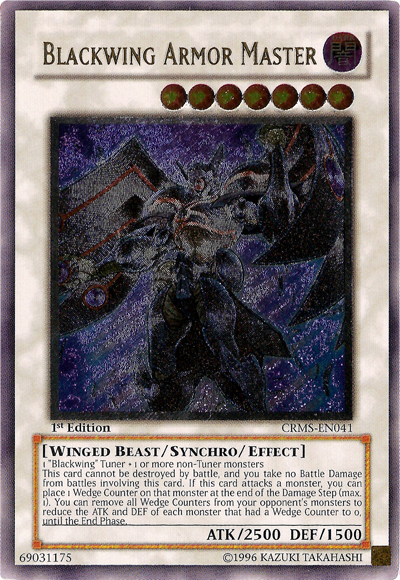 Blackwing Armor Master [CRMS-EN041] Ultimate Rare | Odin's Place