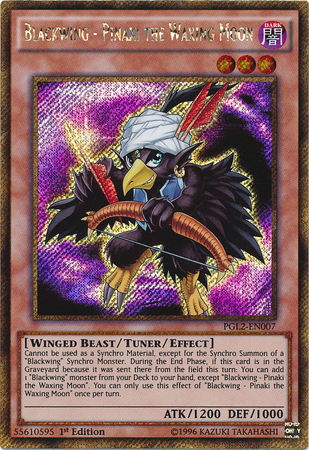 Blackwing - Pinaki the Waxing Moon [PGL2-EN007] Gold Secret Rare | Odin's Place