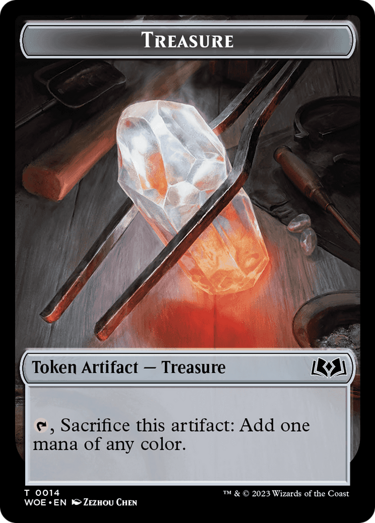 Treasure // Food (0012) Double-Sided Token [Wilds of Eldraine Tokens] | Odin's Place
