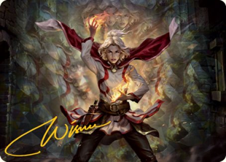 Delina, Wild Mage Art Card (Gold-Stamped Signature) [Dungeons & Dragons: Adventures in the Forgotten Realms Art Series] | Odin's Place